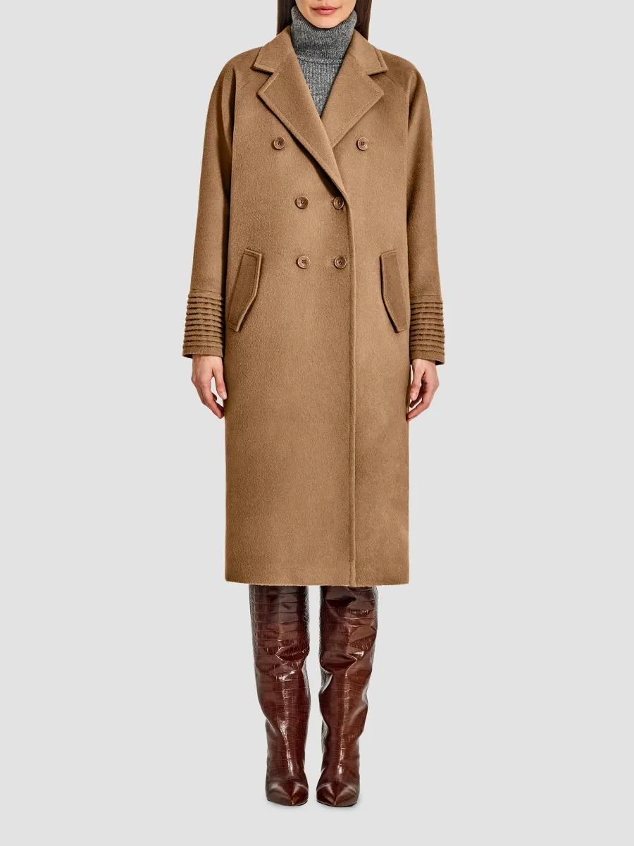Sentaler Women's Alpaca-Wool Double-Breasted Long Coat | Thumbnail 4 Sentaler Women's Alpaca-Wool Double-Breasted Long Coat | Thumbnail 4