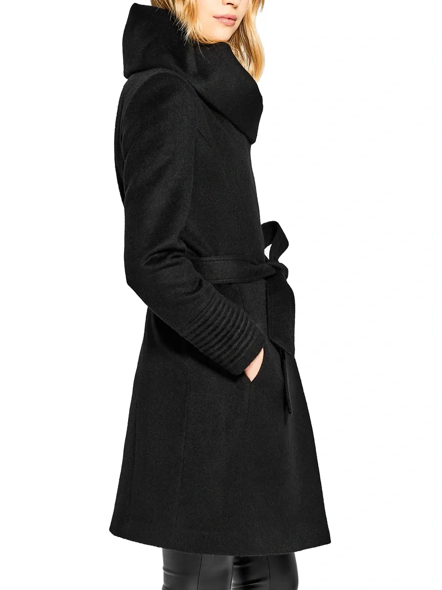 Sentaler Women's Hooded Alpaca Wrap Coat | Thumbnail 4 Sentaler Women's Hooded Alpaca Wrap Coat | Thumbnail 4