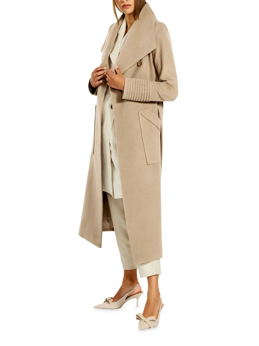 Sentaler Women's Long Wide-Collar Alpaca Wrap Coat | Thumbnail 5 Sentaler Women's Long Wide-Collar Alpaca Wrap Coat | Thumbnail 5