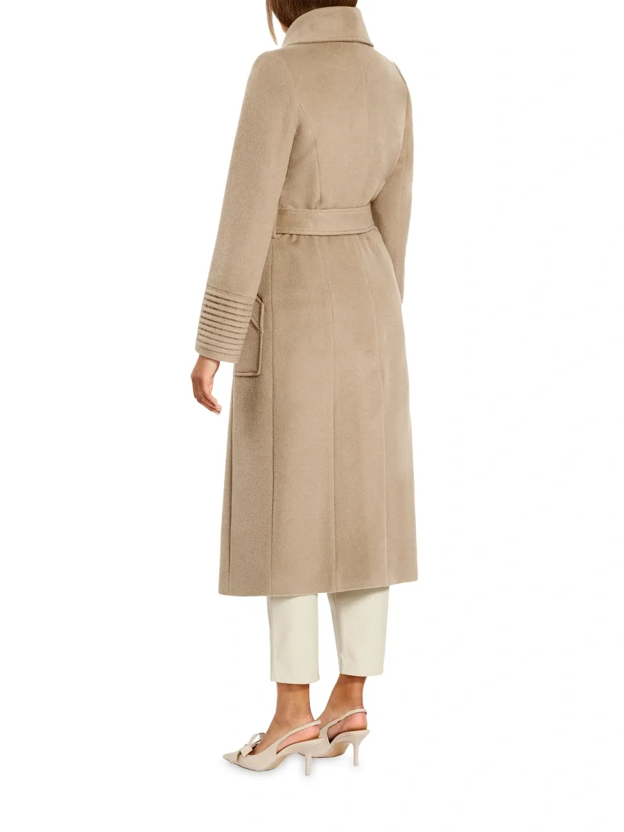 Sentaler Women's Long Wide-Collar Alpaca Wrap Coat | Thumbnail 6 Sentaler Women's Long Wide-Collar Alpaca Wrap Coat | Thumbnail 6