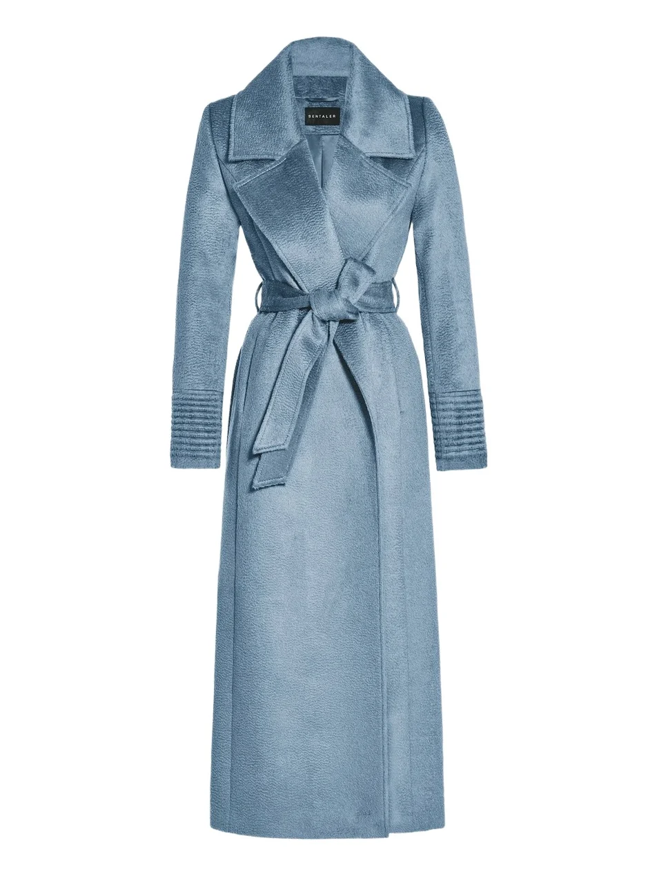 Sentaler Women's Suri Alpaca-Wool Waist-Tie Coat