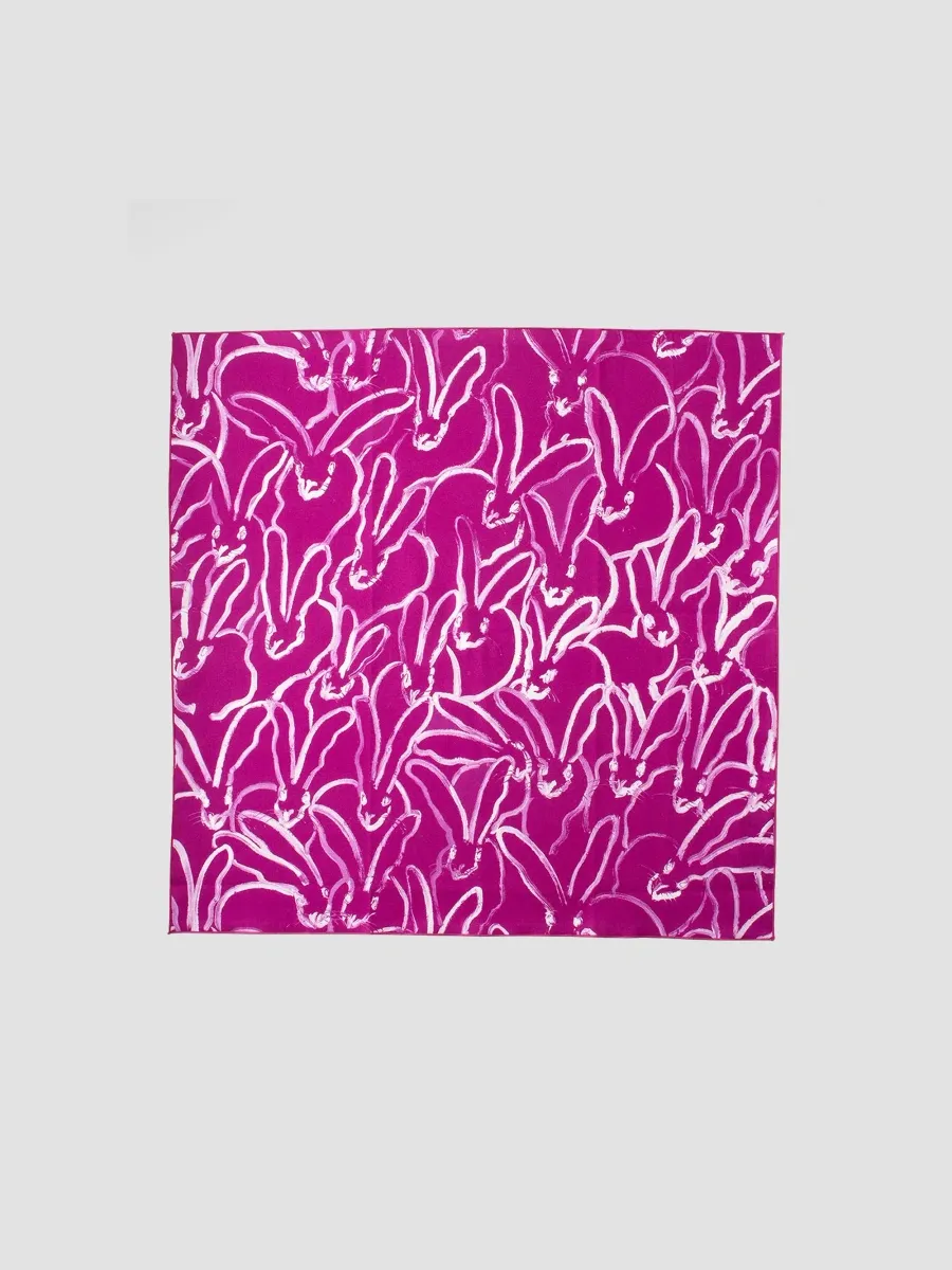 Hunt Slonem Rabbit Run Cotton Dinner Napkin | Thumbnail 2 Hunt Slonem Rabbit Run Cotton Dinner Napkin | Thumbnail 2