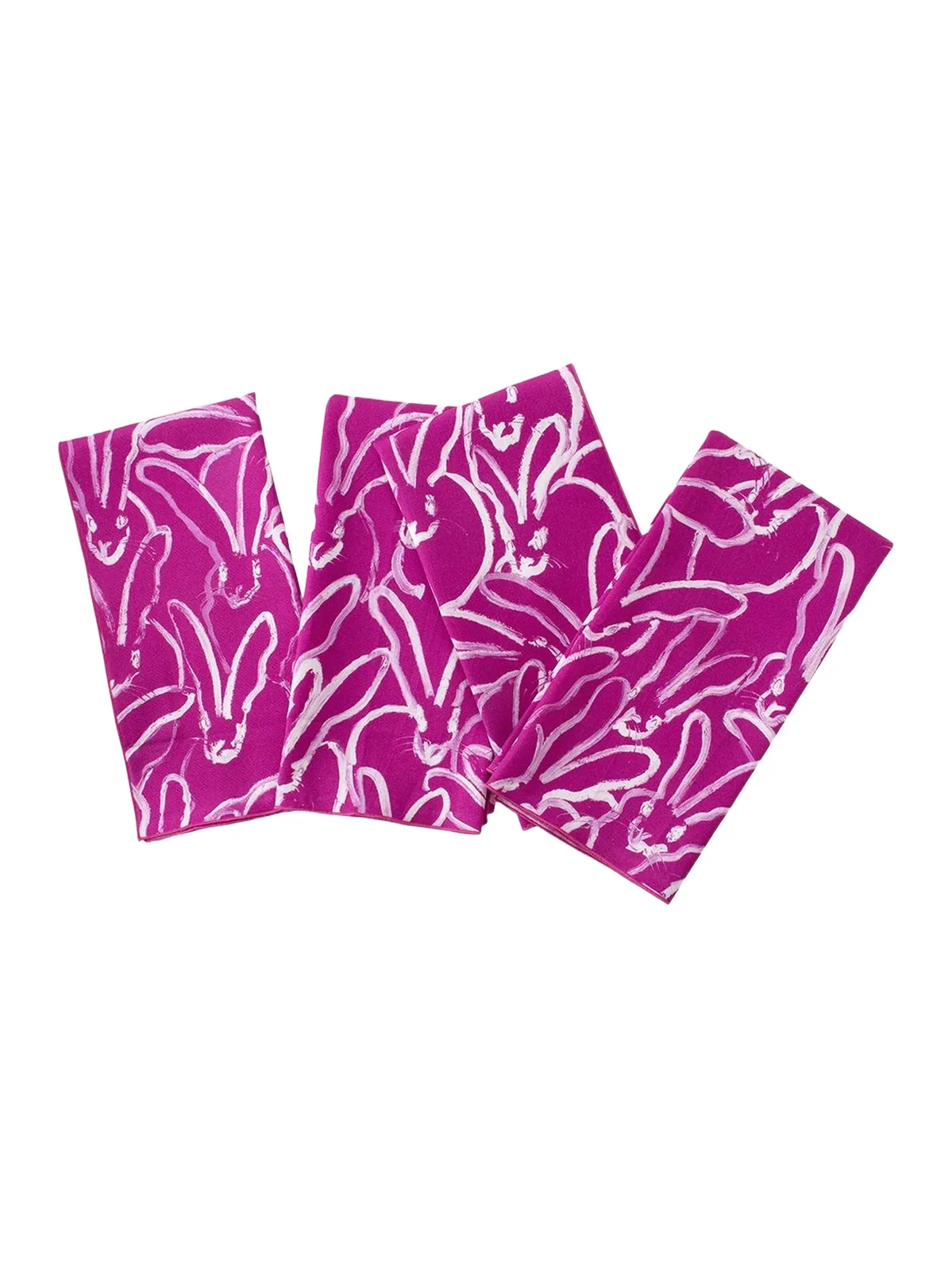 Hunt Slonem Rabbit Run Cotton Dinner Napkin