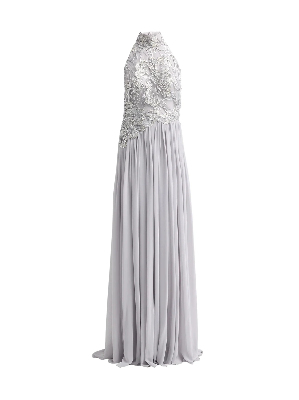 PAMELLA ROLAND Women's Sequined Floral Halter Gown