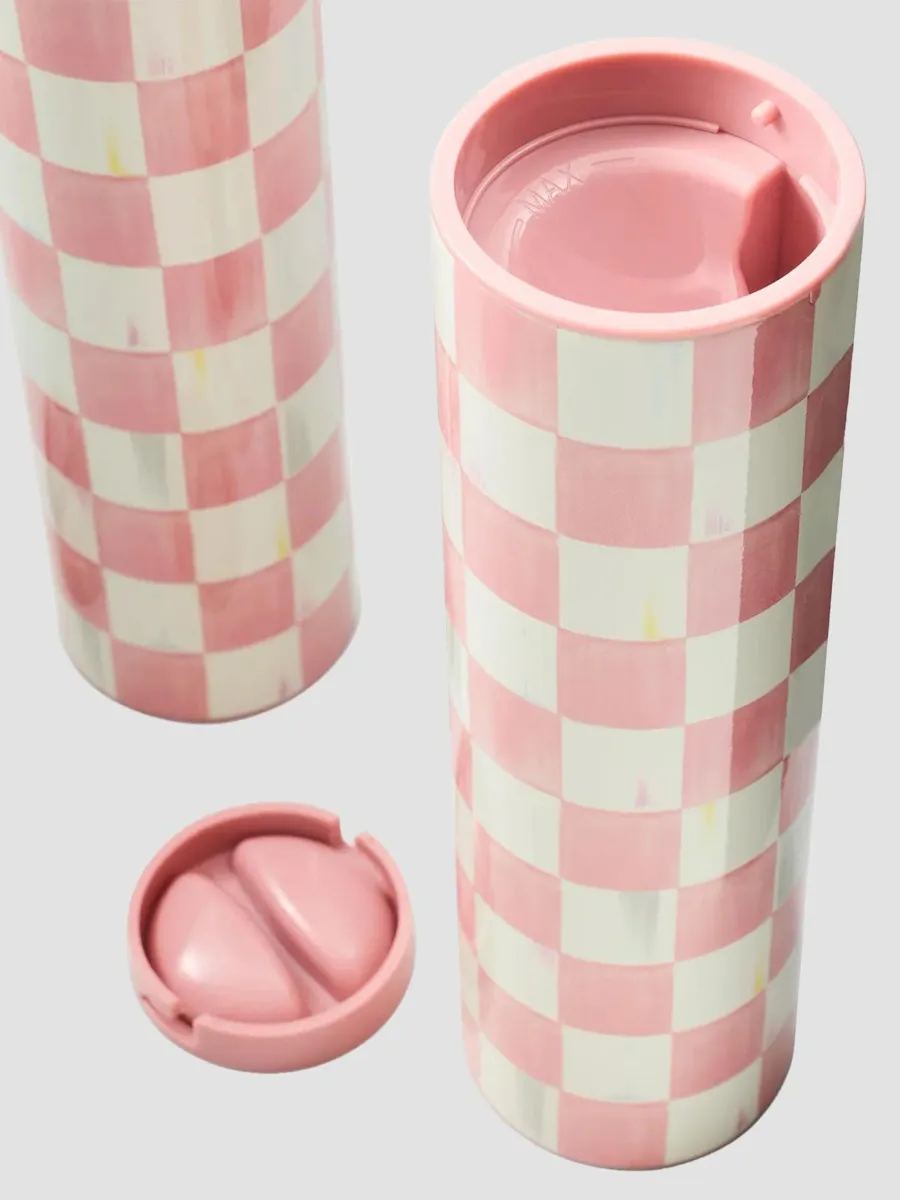 MacKenzie-Childs Rosy Check Ceramic Electric Salt & Pepper Grinders | Thumbnail 3