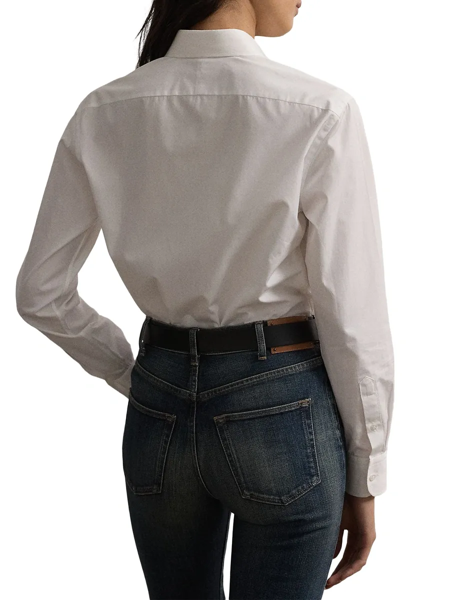 Ralph Lauren Collection Women's Adrien Cotton Boyfriend Shirt | Thumbnail 4 Ralph Lauren Collection Women's Adrien Cotton Boyfriend Shirt | Thumbnail 4