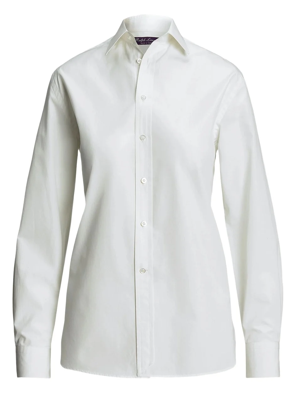 Ralph Lauren Collection Women's Adrien Cotton Boyfriend Shirt