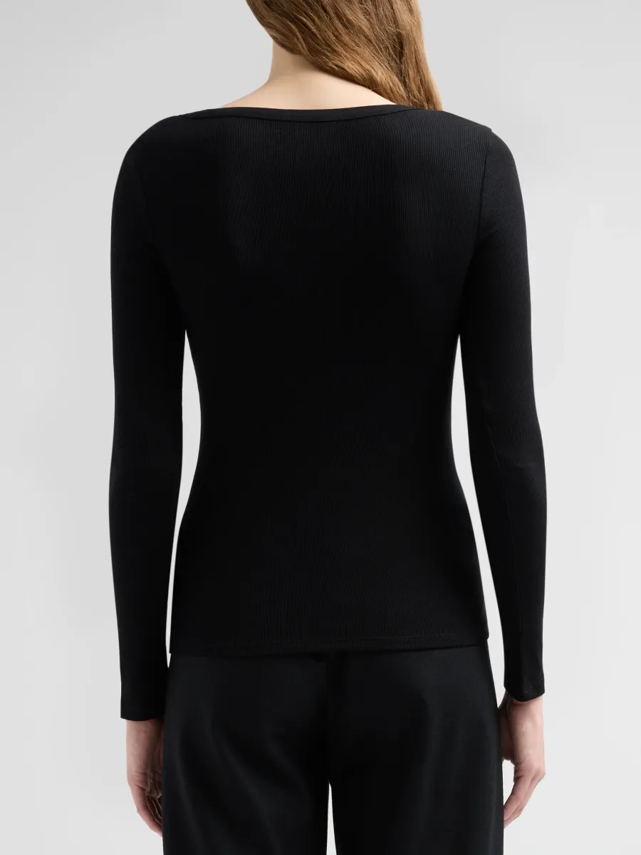 MAJESTIC FILATURES Women's Soft Touch Scoopneck Sweater | Thumbnail 3 MAJESTIC FILATURES Women's Soft Touch Scoopneck Sweater | Thumbnail 3