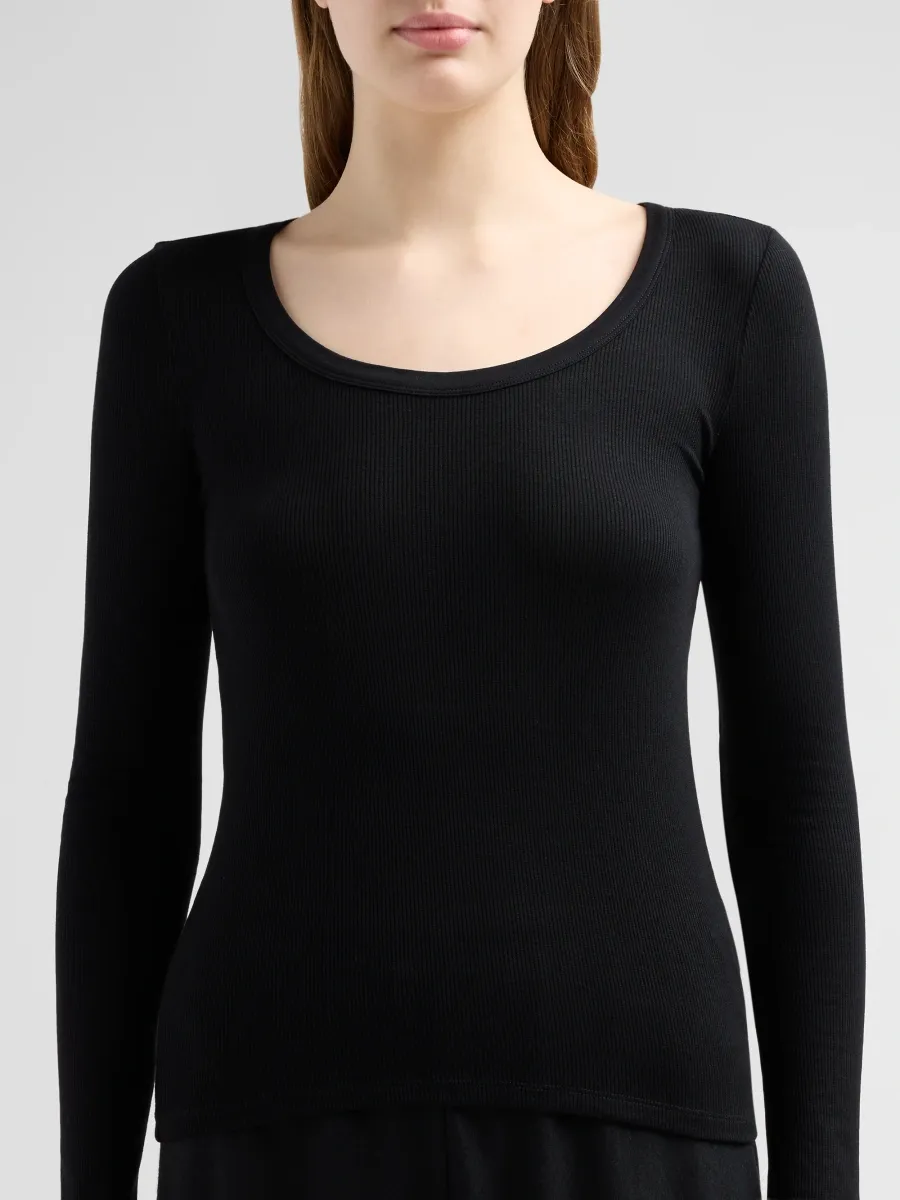 MAJESTIC FILATURES Women's Soft Touch Scoopneck Sweater | Thumbnail 5 MAJESTIC FILATURES Women's Soft Touch Scoopneck Sweater | Thumbnail 5