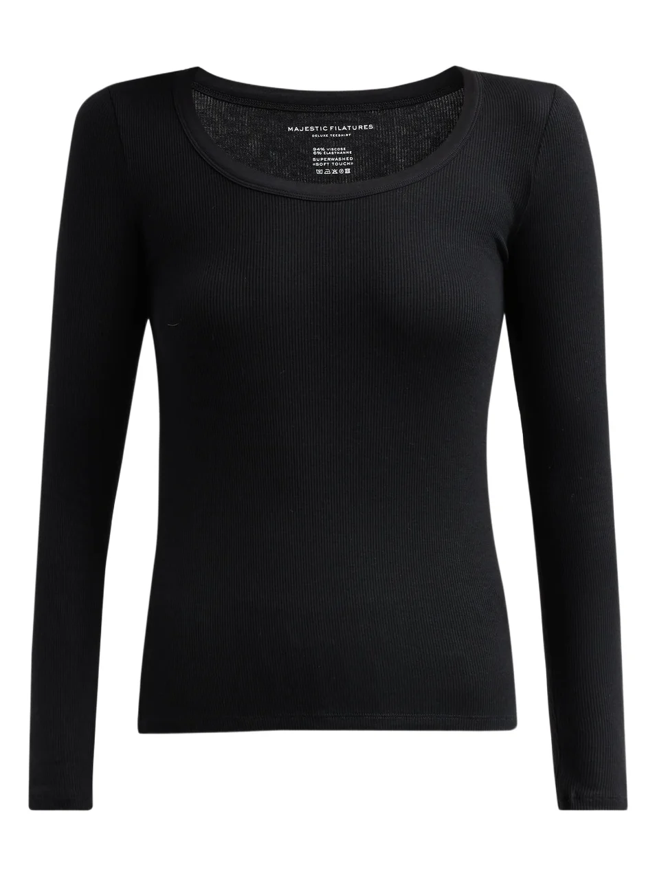MAJESTIC FILATURES Women's Soft Touch Scoopneck Sweater