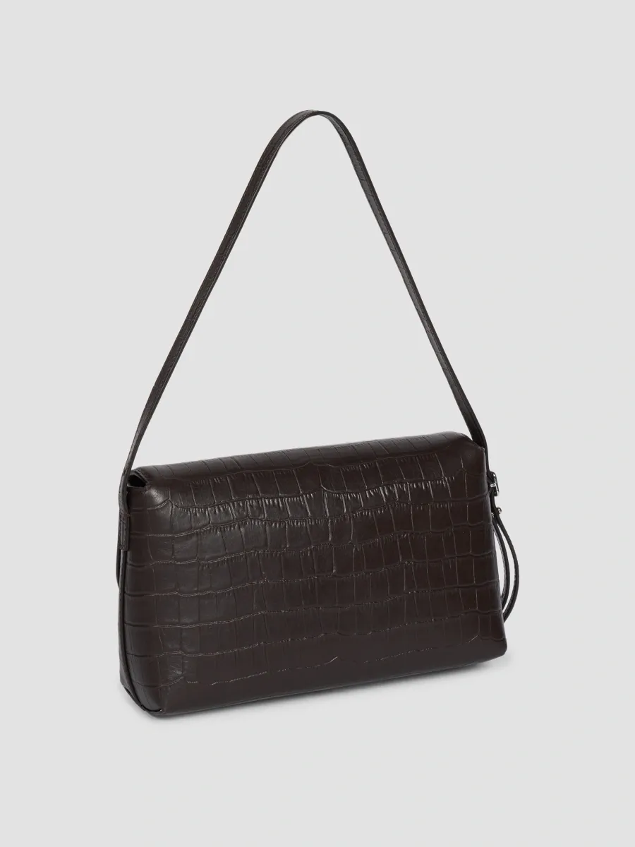 Courrèges Women's Icotype Croc-Embossed Leather Shoulder Bag | Thumbnail 4