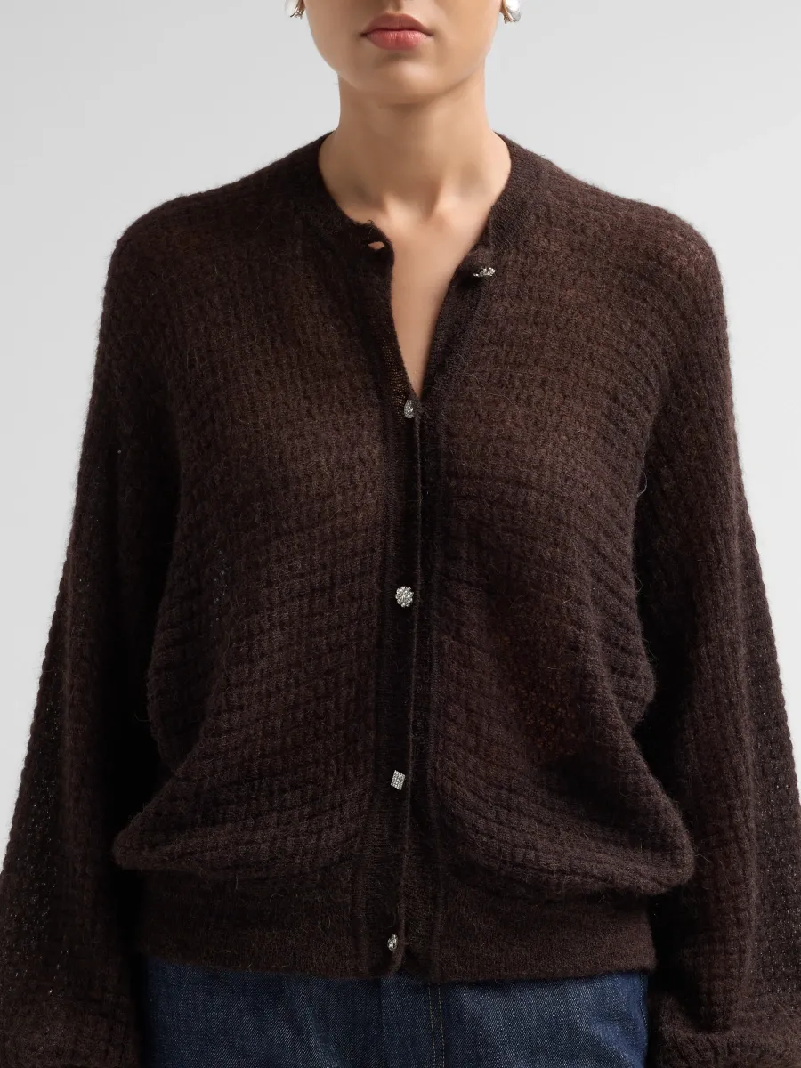 Ba&sh Women's Isolar Pointelle-Knit Cardigan | Thumbnail 5 Ba&sh Women's Isolar Pointelle-Knit Cardigan | Thumbnail 5