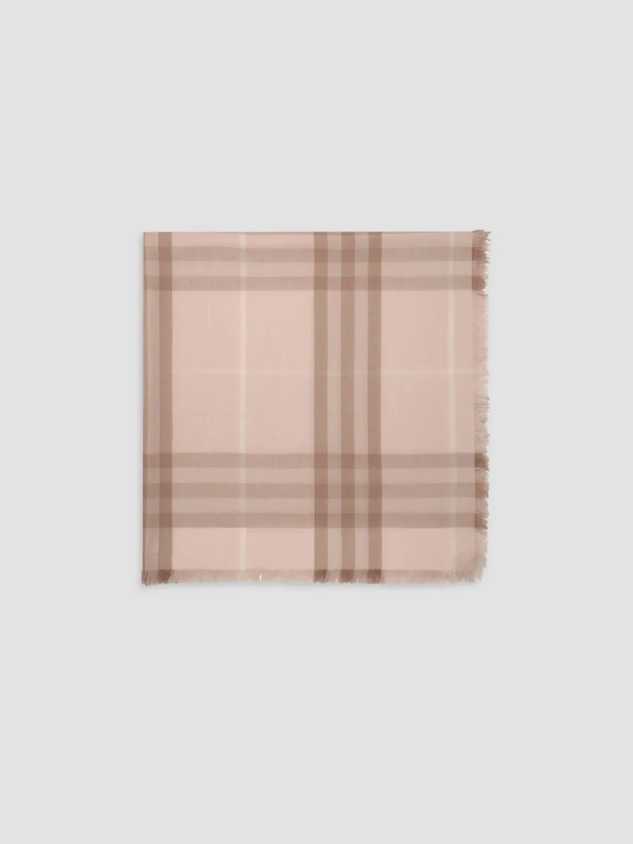 Burberry Women's Check Cashmere Eyelash Scarf | Thumbnail 2 Burberry Women's Check Cashmere Eyelash Scarf | Thumbnail 2