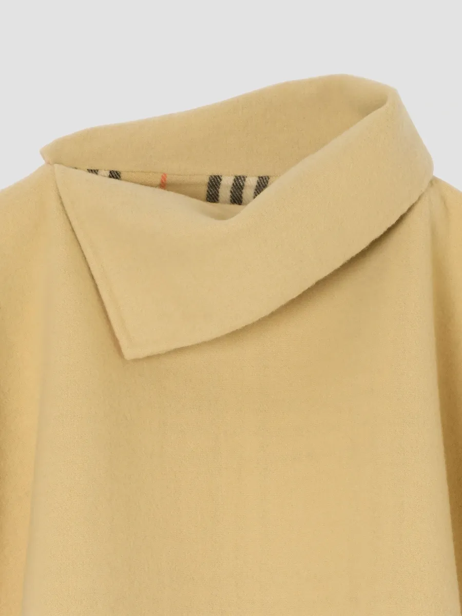 Burberry Women's St Mini Wool Fringed Capelet | Thumbnail 2 Burberry Women's St Mini Wool Fringed Capelet | Thumbnail 2
