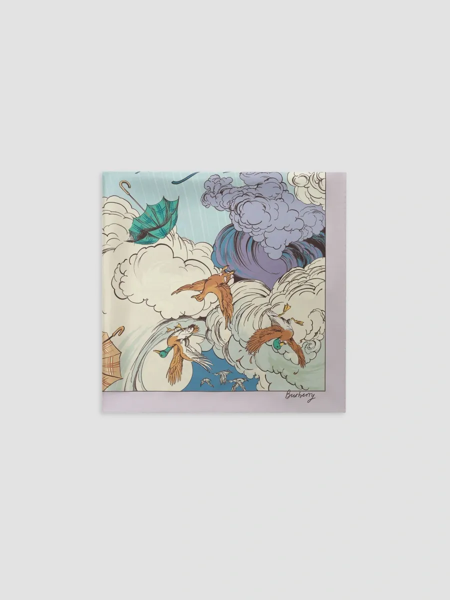 Burberry Women's Weather For Ducks Silk Scarf | Thumbnail 2