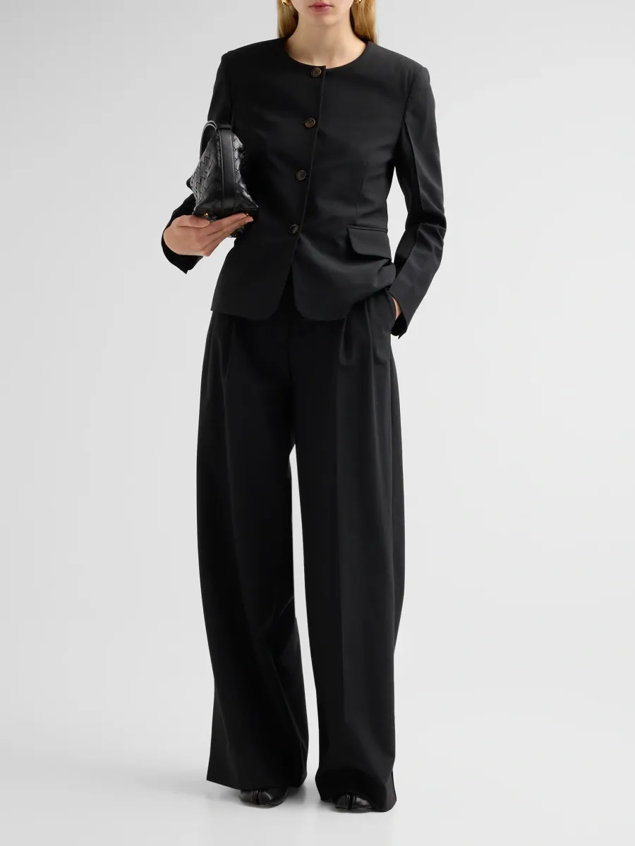 The Garment Women's Grand Wool-Blend Twill Open-Back Blazer | Thumbnail 2 The Garment Women's Grand Wool-Blend Twill Open-Back Blazer | Thumbnail 2