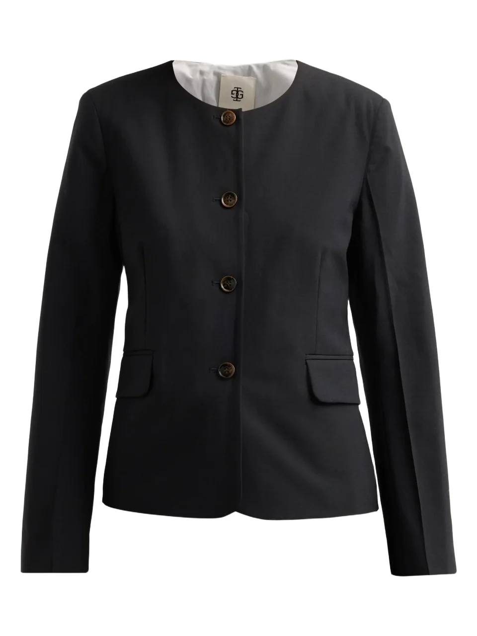 The Garment Women's Grand Wool-Blend Twill Open-Back Blazer