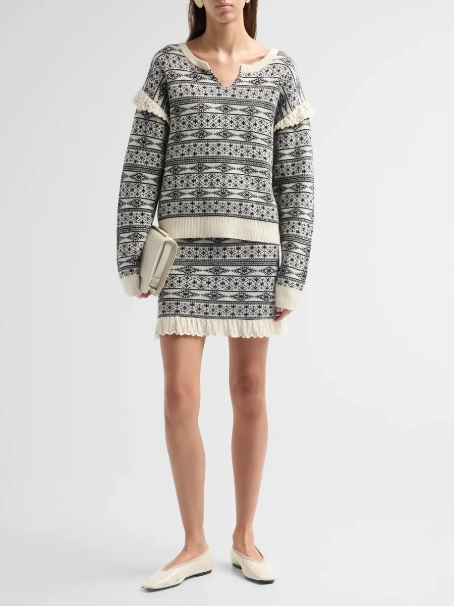 The Garment Women's Faroe Island Wool-Cashmere Mini Skirt | Thumbnail 2 The Garment Women's Faroe Island Wool-Cashmere Mini Skirt | Thumbnail 2