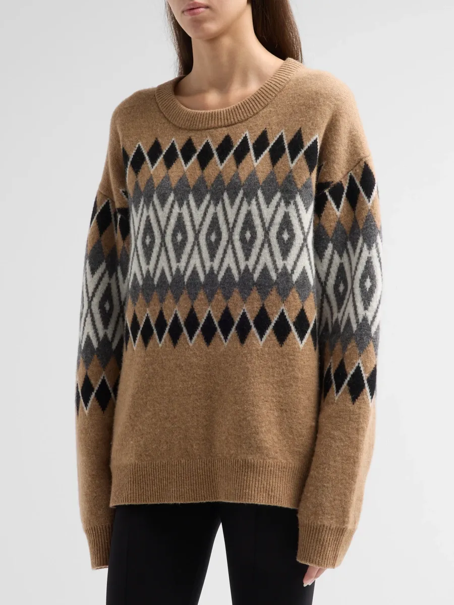 The Garment Women's Faroe Island Argyle Wool-Cashmere Sweater | Thumbnail 4 The Garment Women's Faroe Island Argyle Wool-Cashmere Sweater | Thumbnail 4
