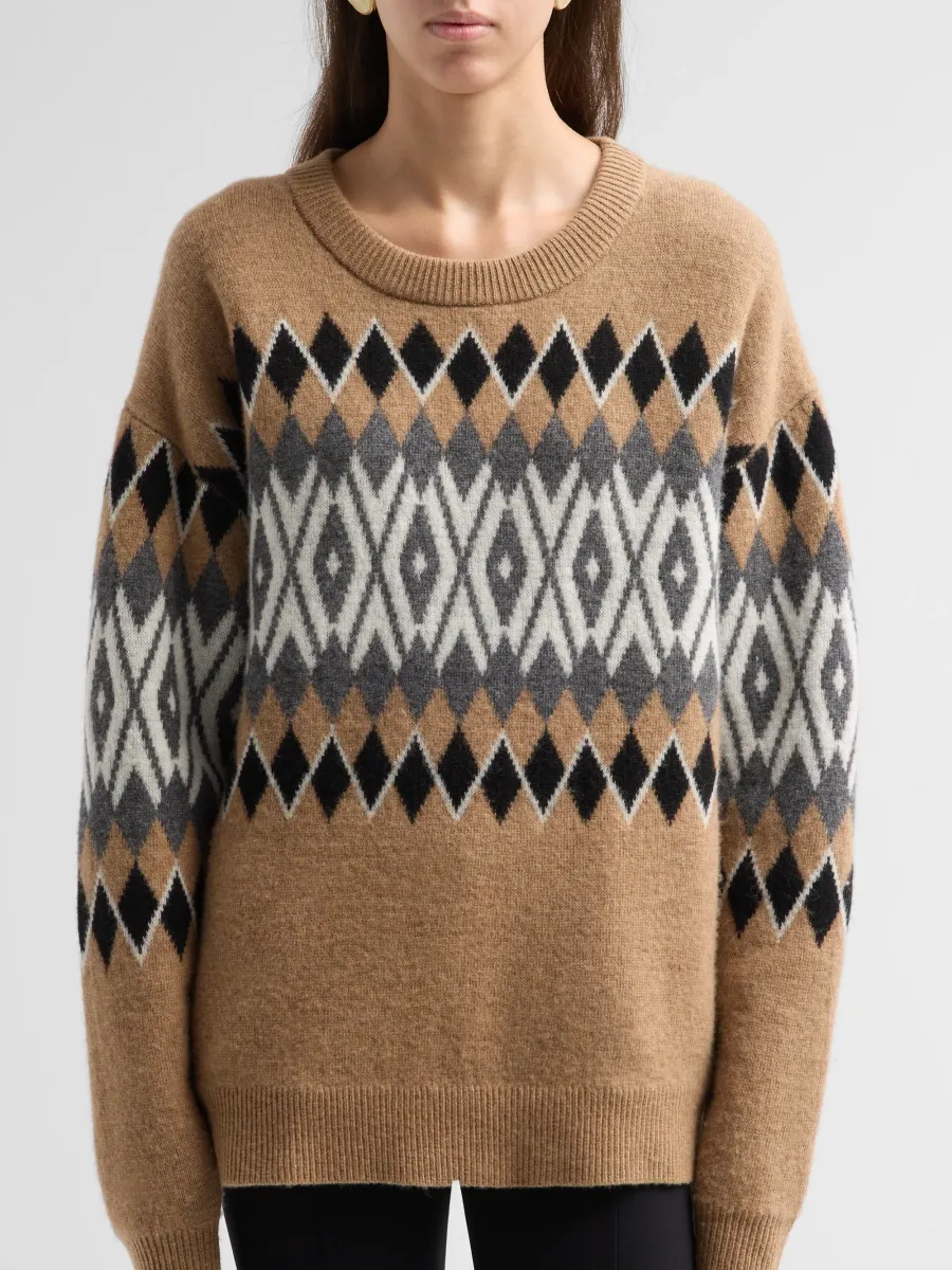 The Garment Women's Faroe Island Argyle Wool-Cashmere Sweater | Thumbnail 5 The Garment Women's Faroe Island Argyle Wool-Cashmere Sweater | Thumbnail 5