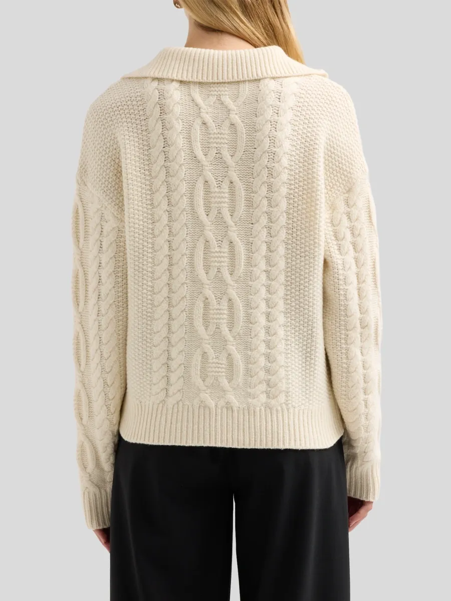 The Garment Women's Como Cable-Knit Wool-Cashmere Sweater | Thumbnail 3 The Garment Women's Como Cable-Knit Wool-Cashmere Sweater | Thumbnail 3