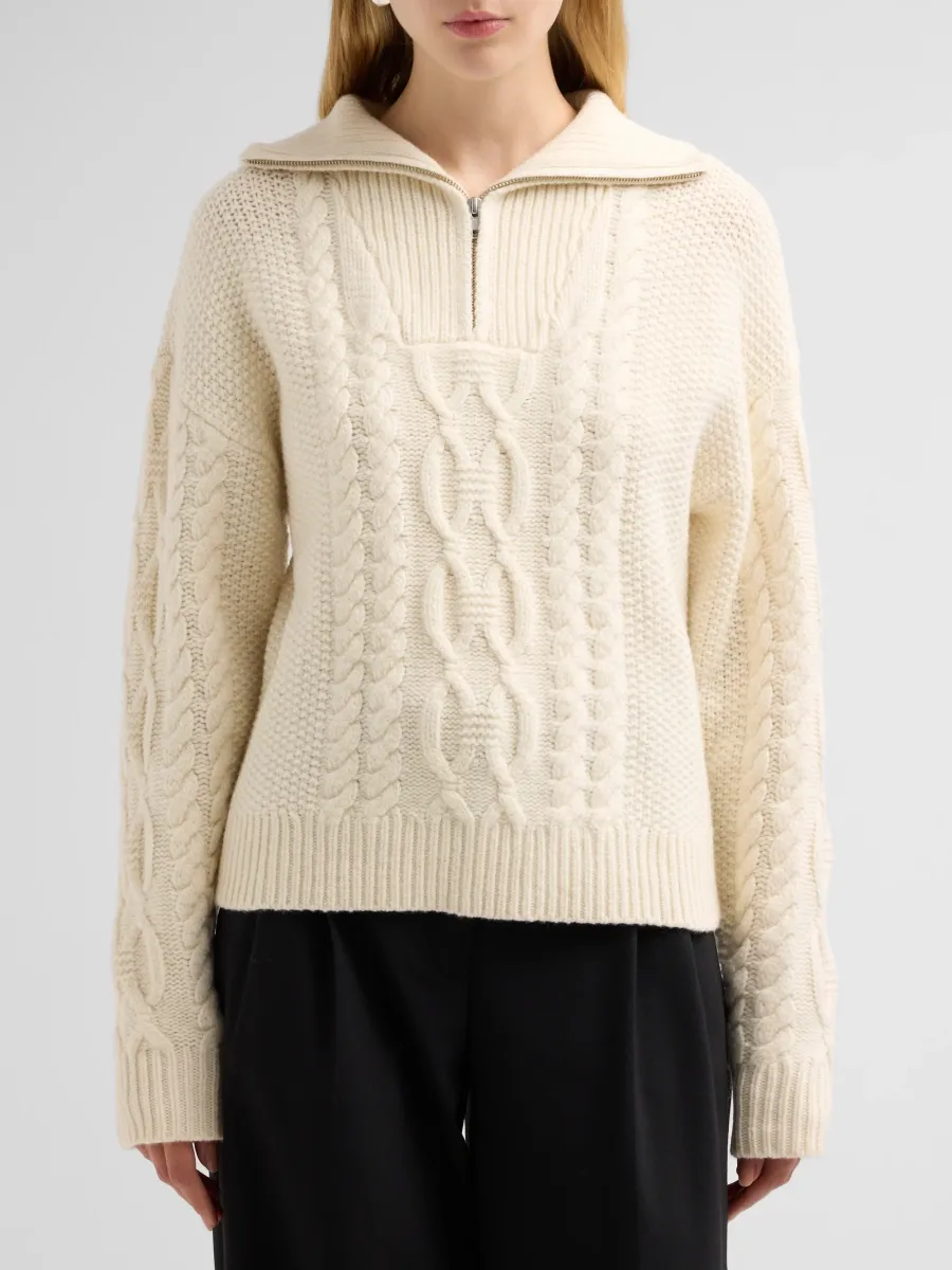The Garment Women's Como Cable-Knit Wool-Cashmere Sweater | Thumbnail 5 The Garment Women's Como Cable-Knit Wool-Cashmere Sweater | Thumbnail 5