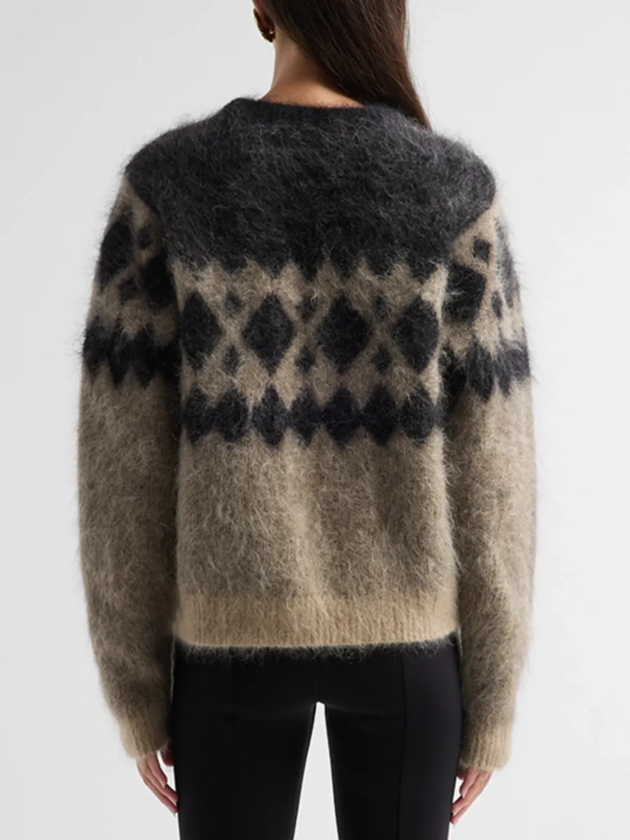 The Garment Women's Roma Argyle Mohair-Blend Sweater | Thumbnail 3 The Garment Women's Roma Argyle Mohair-Blend Sweater | Thumbnail 3
