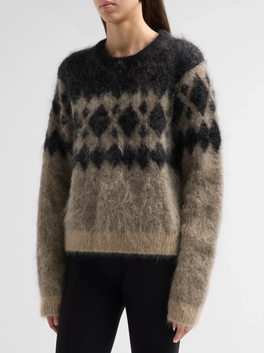 The Garment Women's Roma Argyle Mohair-Blend Sweater | Thumbnail 4 The Garment Women's Roma Argyle Mohair-Blend Sweater | Thumbnail 4