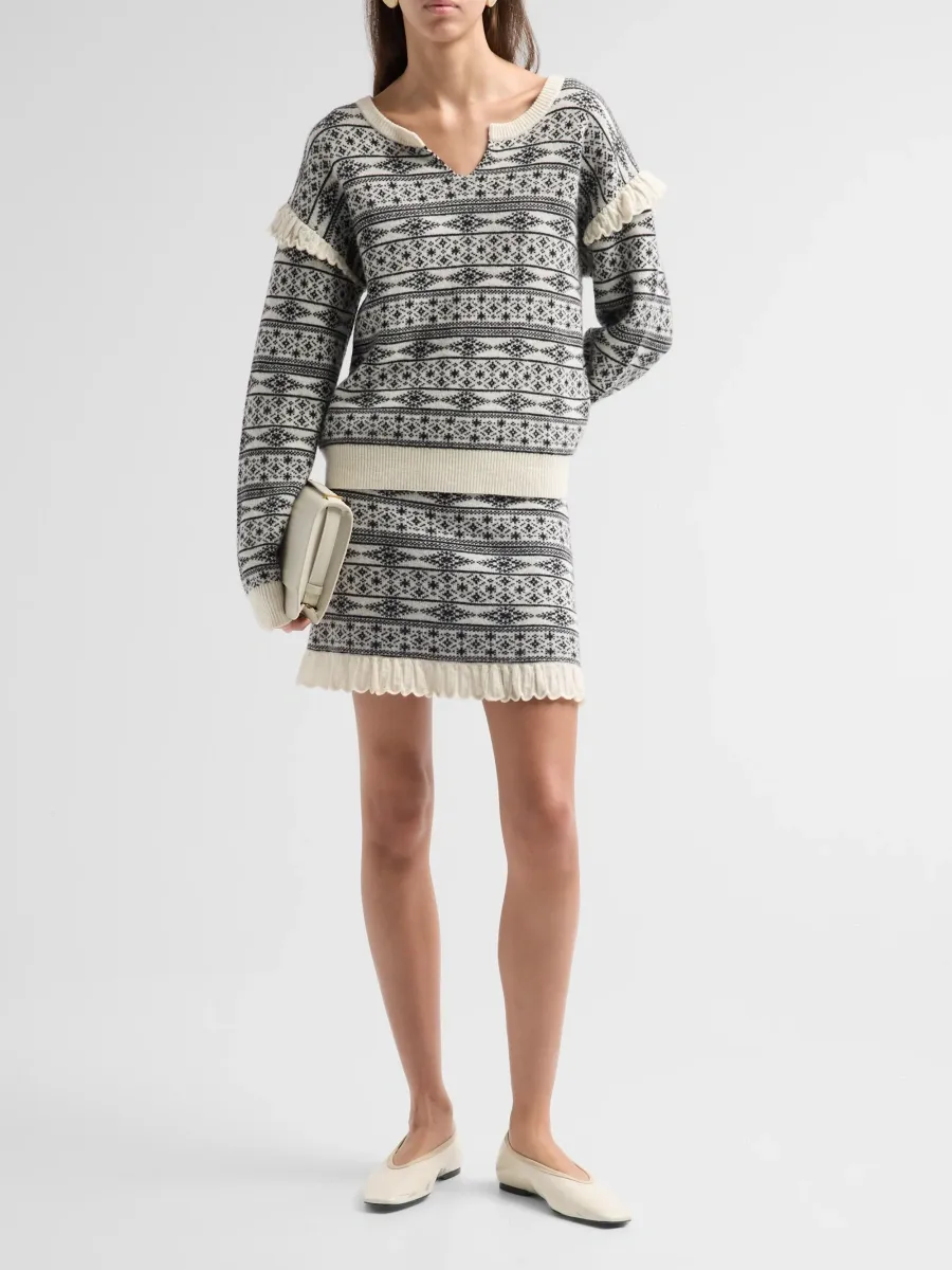 The Garment Women's Faroe Island Fair Isle Wool-Cashmere Sweater | Thumbnail 2