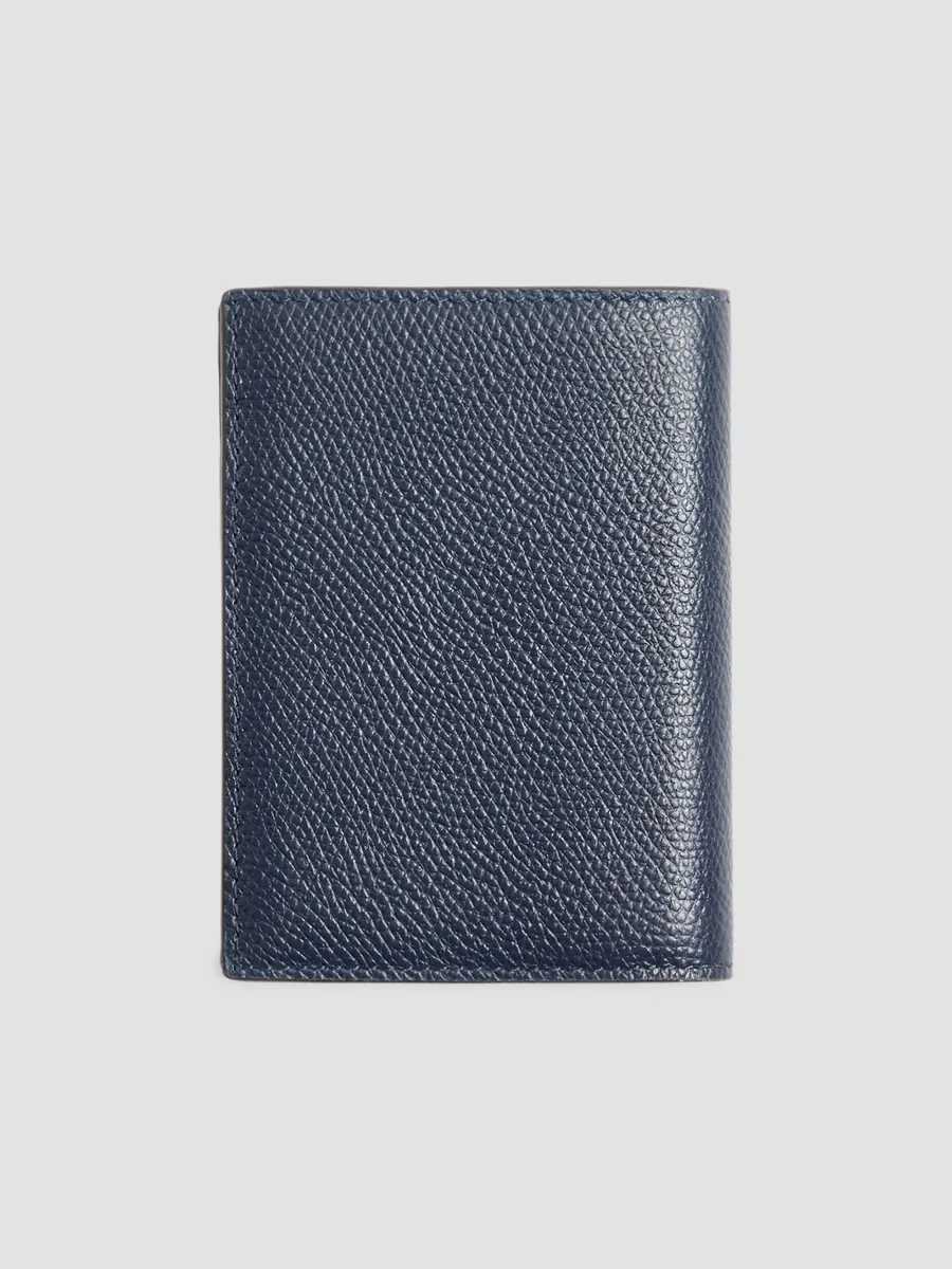 Valentino Men's VLogo Signature Cardholder in Grainy Calfskin - Marine | Thumbnail 4 Valentino Men's VLogo Signature Cardholder in Grainy Calfskin - Marine | Thumbnail 4