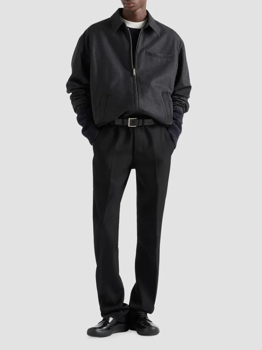 Prada Men's Re-Wool Blouson Jacket | Thumbnail 2 Prada Men's Re-Wool Blouson Jacket | Thumbnail 2