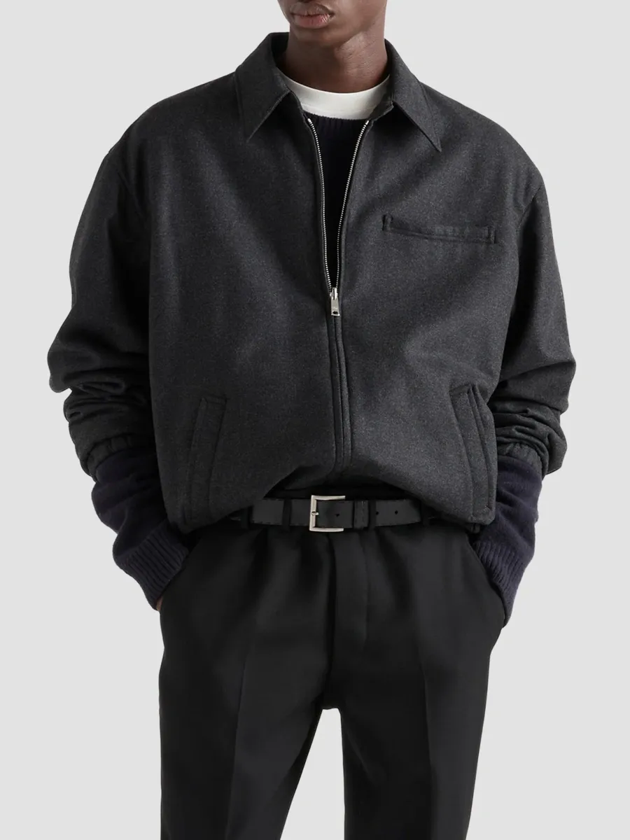 Prada Men's Re-Wool Blouson Jacket | Thumbnail 3 Prada Men's Re-Wool Blouson Jacket | Thumbnail 3