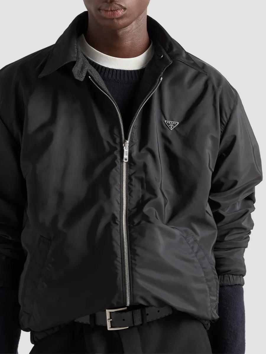 Prada Men's Re-Wool Blouson Jacket | Thumbnail 5 Prada Men's Re-Wool Blouson Jacket | Thumbnail 5