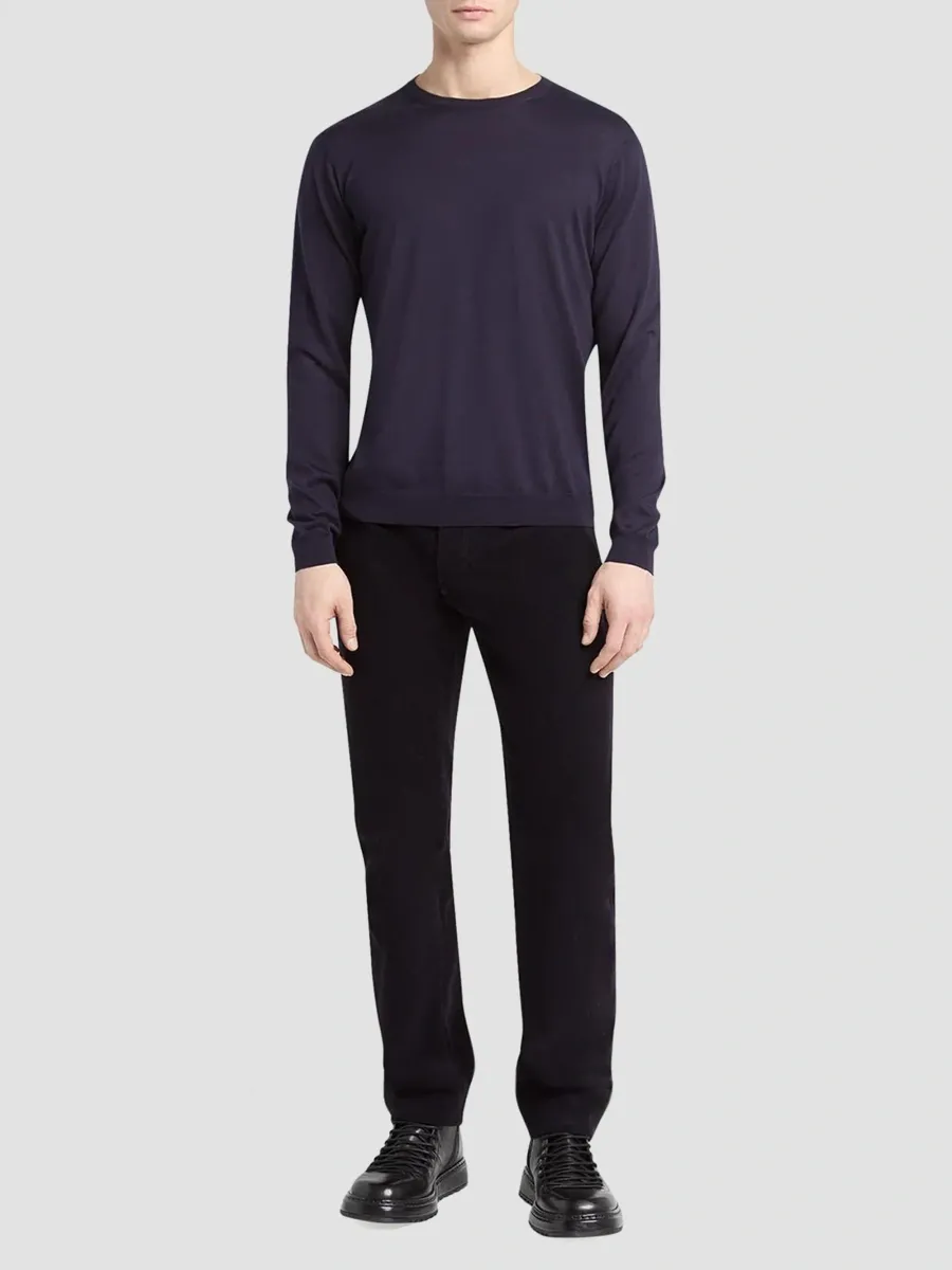 Giorgio Armani Men's Corduroy Five-Pocket Straight Trousers | Thumbnail 2 Giorgio Armani Men's Corduroy Five-Pocket Straight Trousers | Thumbnail 2