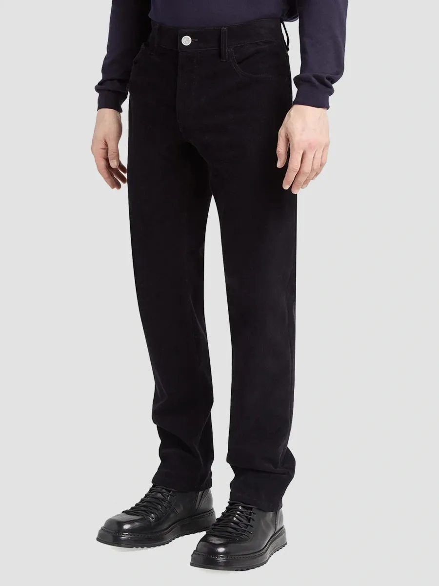 Giorgio Armani Men's Corduroy Five-Pocket Straight Trousers | Thumbnail 4 Giorgio Armani Men's Corduroy Five-Pocket Straight Trousers | Thumbnail 4