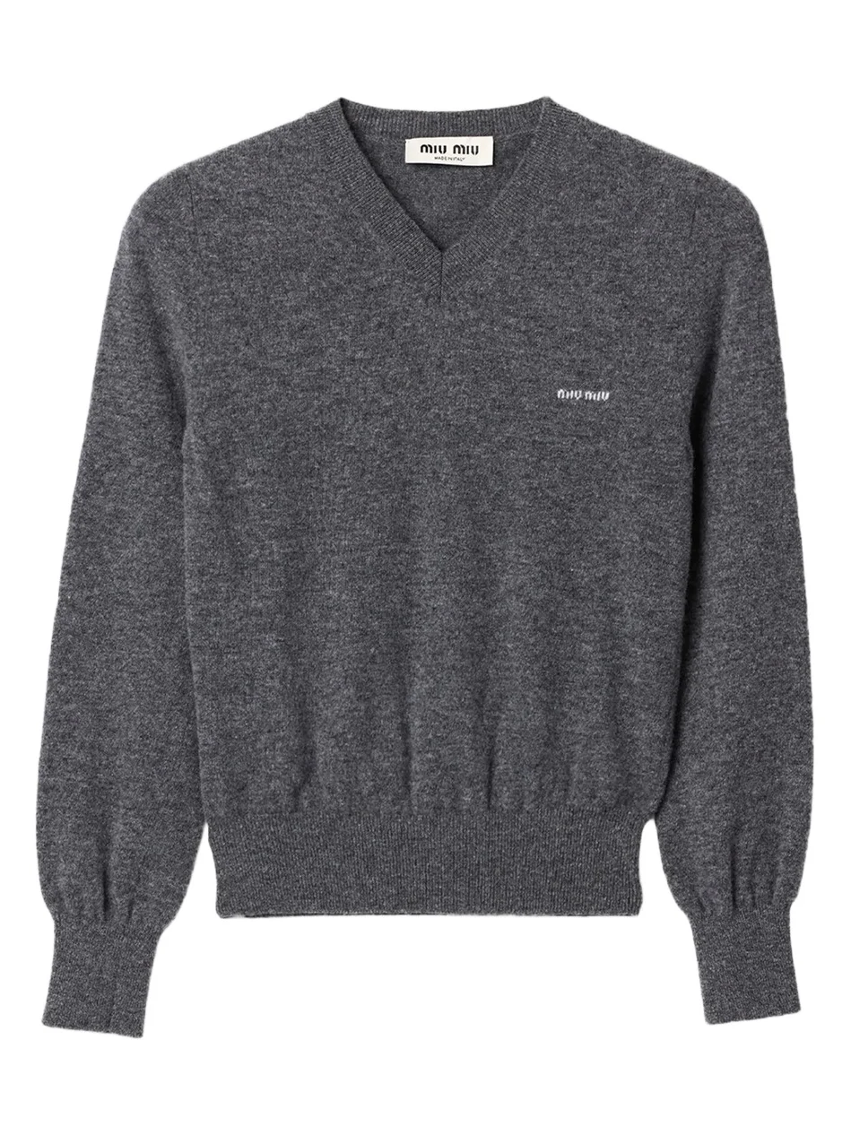 Women's V-Neck Wool Cardigan