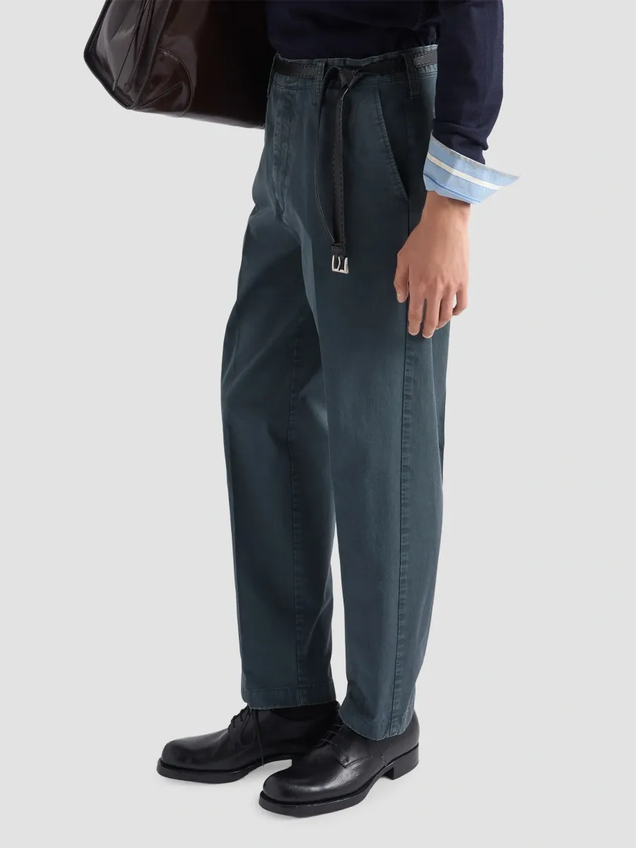 Prada Men's Garment-Dyed Cotton Pants | Thumbnail 4 Prada Men's Garment-Dyed Cotton Pants | Thumbnail 4