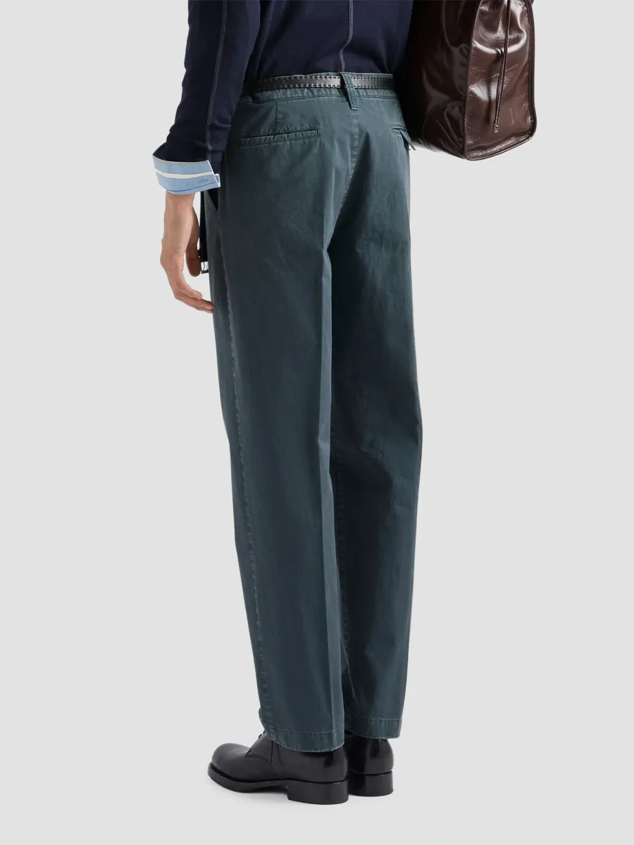 Prada Men's Garment-Dyed Cotton Pants | Thumbnail 5 Prada Men's Garment-Dyed Cotton Pants | Thumbnail 5