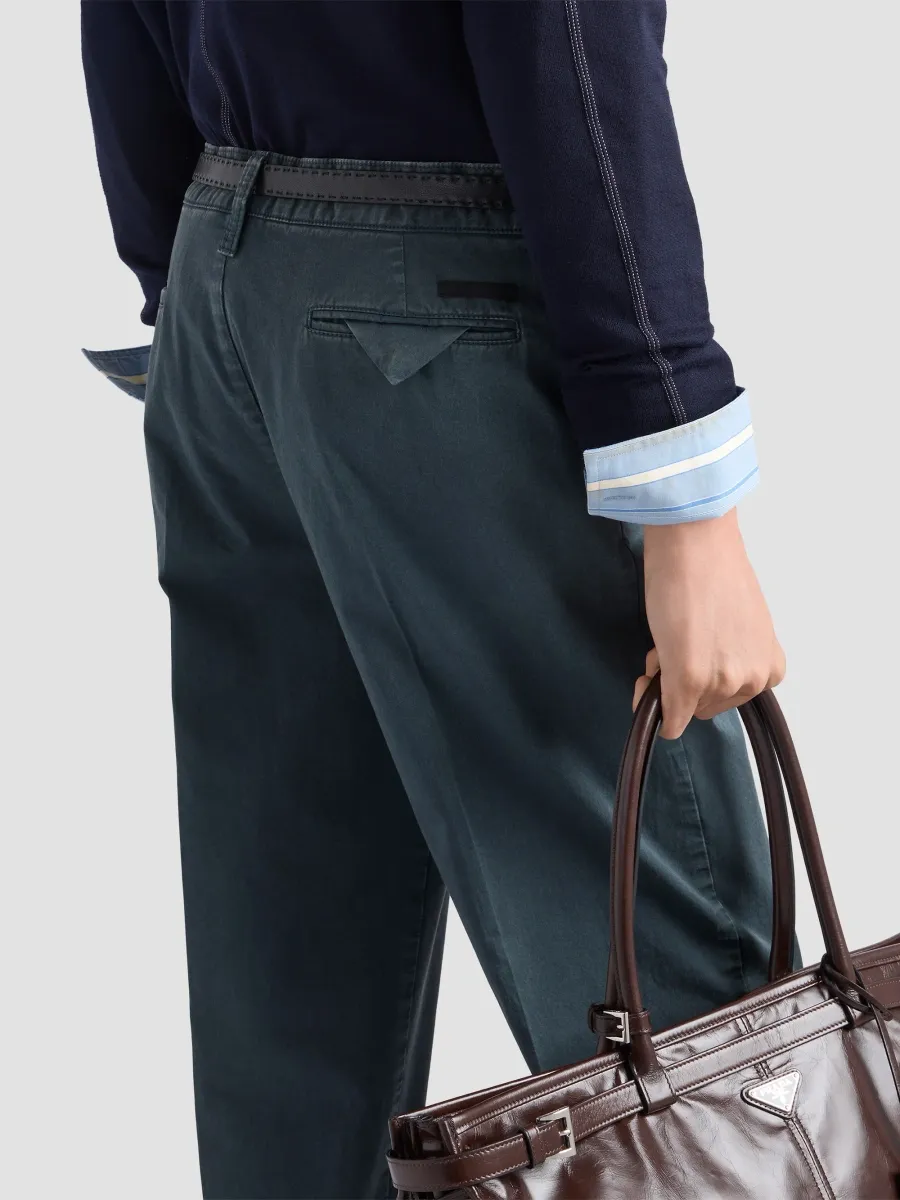 Prada Men's Garment-Dyed Cotton Pants | Thumbnail 6 Prada Men's Garment-Dyed Cotton Pants | Thumbnail 6