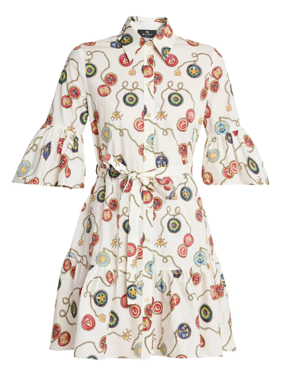 Etro Women's Status Printed Poplin Cotton Mini Dress