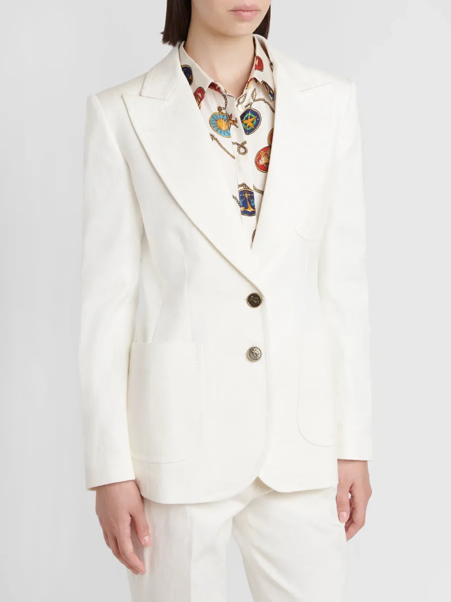 Etro Women's Arnica Tonal Jacquard Blazer | Thumbnail 4 Etro Women's Arnica Tonal Jacquard Blazer | Thumbnail 4
