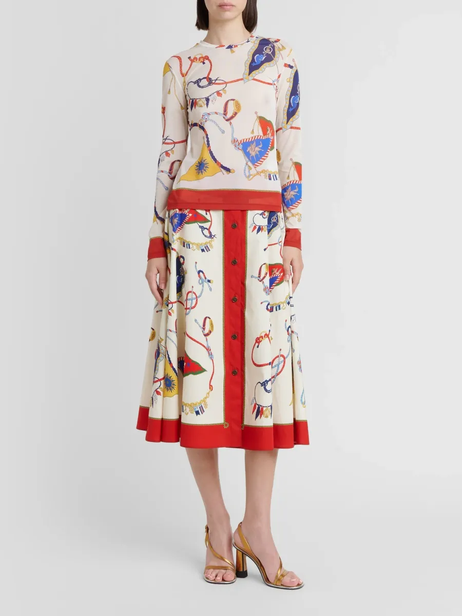 Etro Women's Status Print Jersey Top | Thumbnail 2