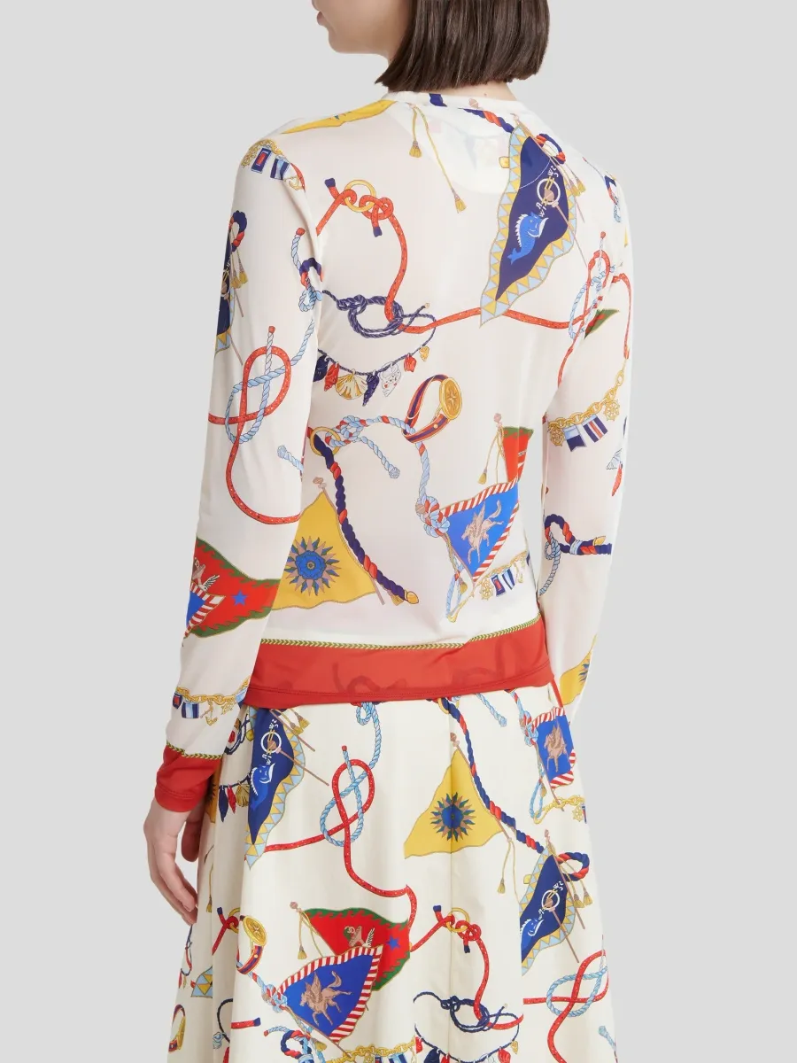 Etro Women's Status Print Jersey Top | Thumbnail 3