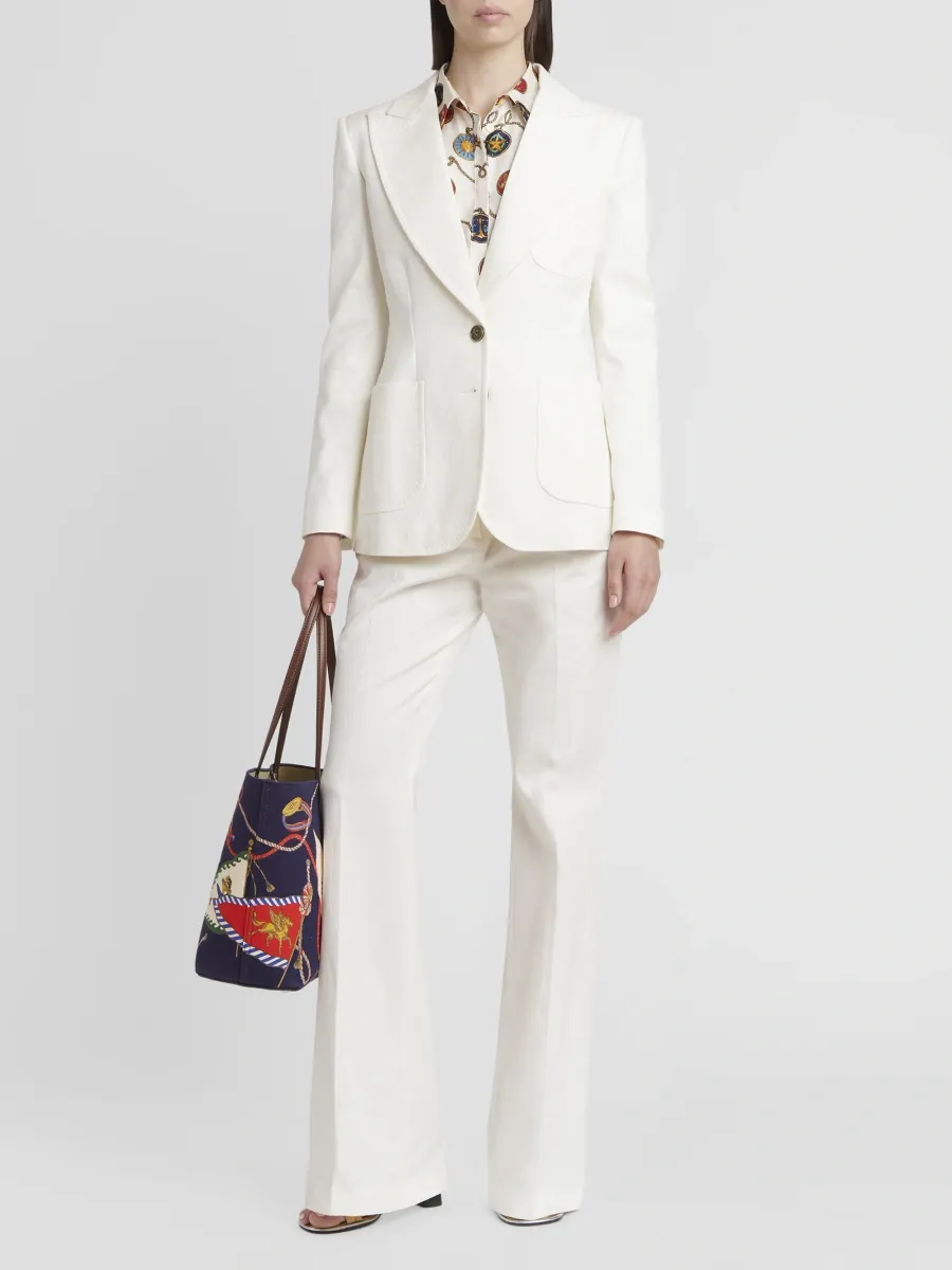Etro Women's Arnica Jacquard Flare-Leg Trousers | Thumbnail 2 Etro Women's Arnica Jacquard Flare-Leg Trousers | Thumbnail 2