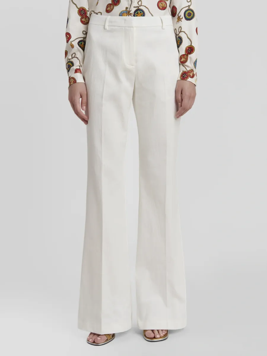 Etro Women's Arnica Jacquard Flare-Leg Trousers | Thumbnail 4 Etro Women's Arnica Jacquard Flare-Leg Trousers | Thumbnail 4