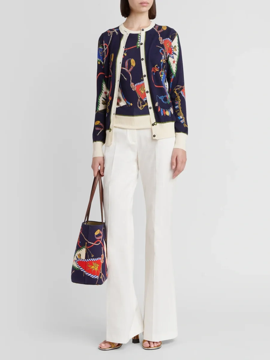 Etro Women's Status Printed Silk-Cashmere Sleeveless Top | Thumbnail 2