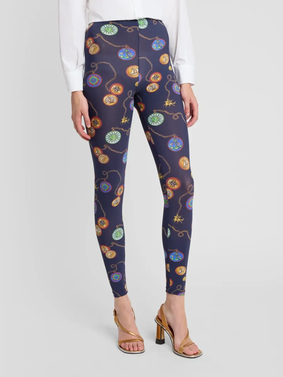 Etro Women's Status Printed Stretch Leggings | Thumbnail 4 Etro Women's Status Printed Stretch Leggings | Thumbnail 4