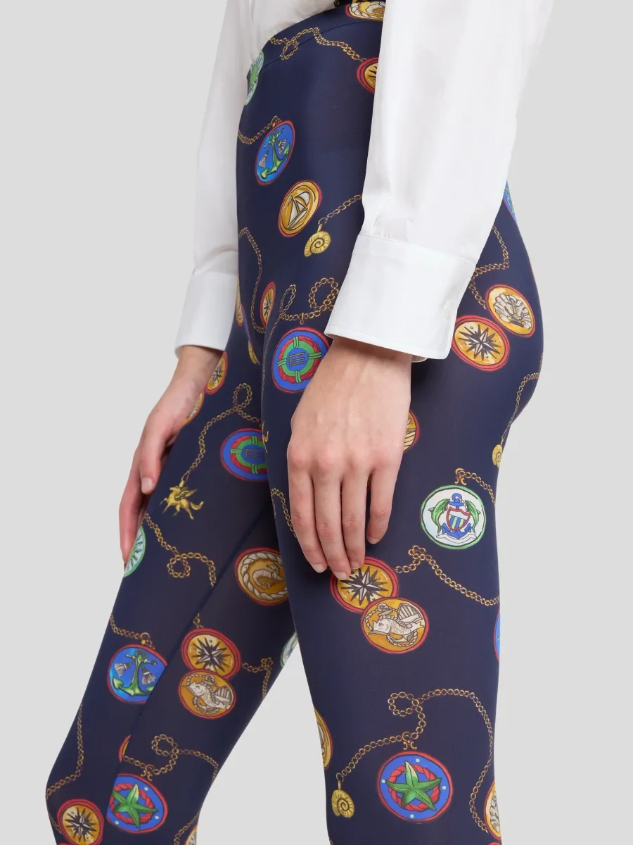 Etro Women's Status Printed Stretch Leggings | Thumbnail 5 Etro Women's Status Printed Stretch Leggings | Thumbnail 5