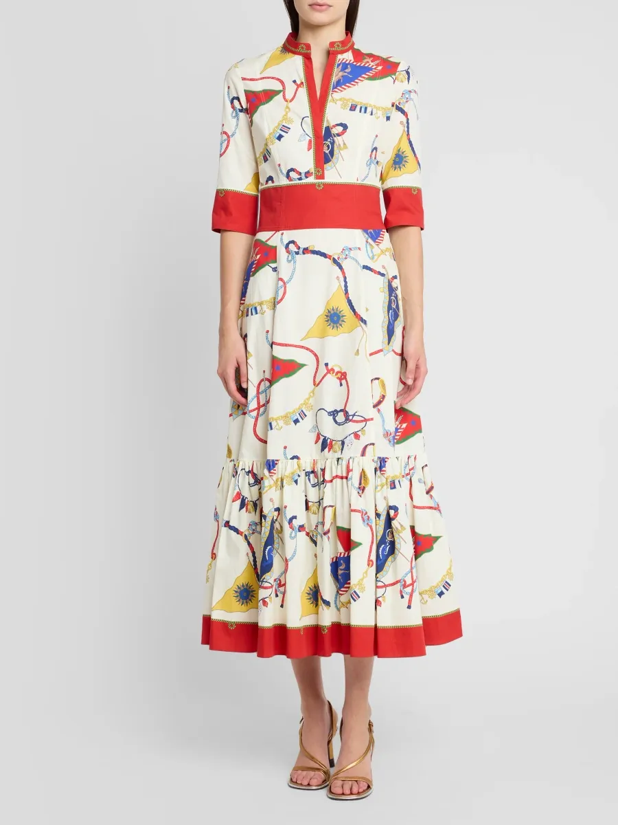 Etro Women's Status Printed Cotton Midi Shirtdress | Thumbnail 2