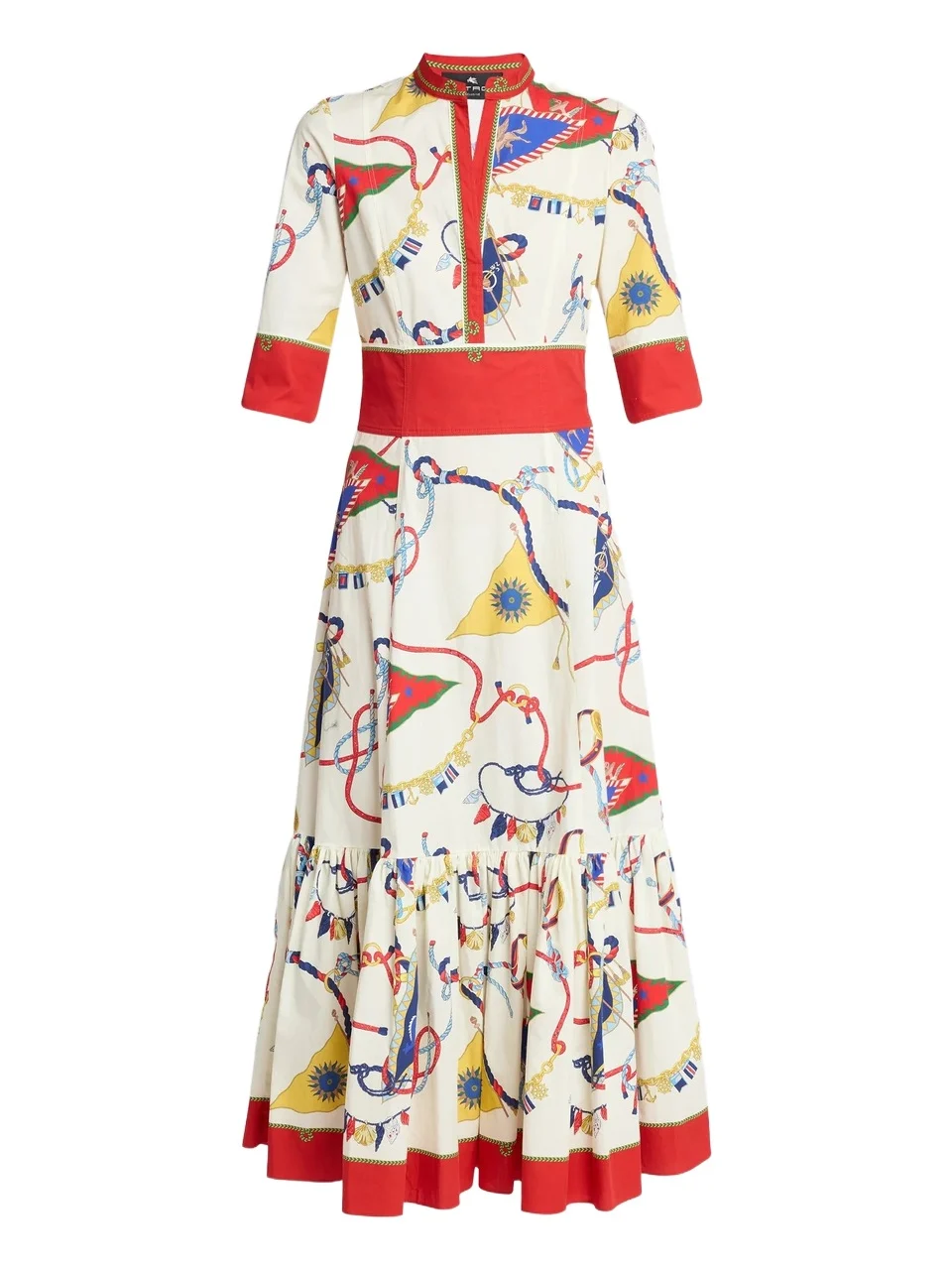 Etro Women's Status Printed Cotton Midi Shirtdress